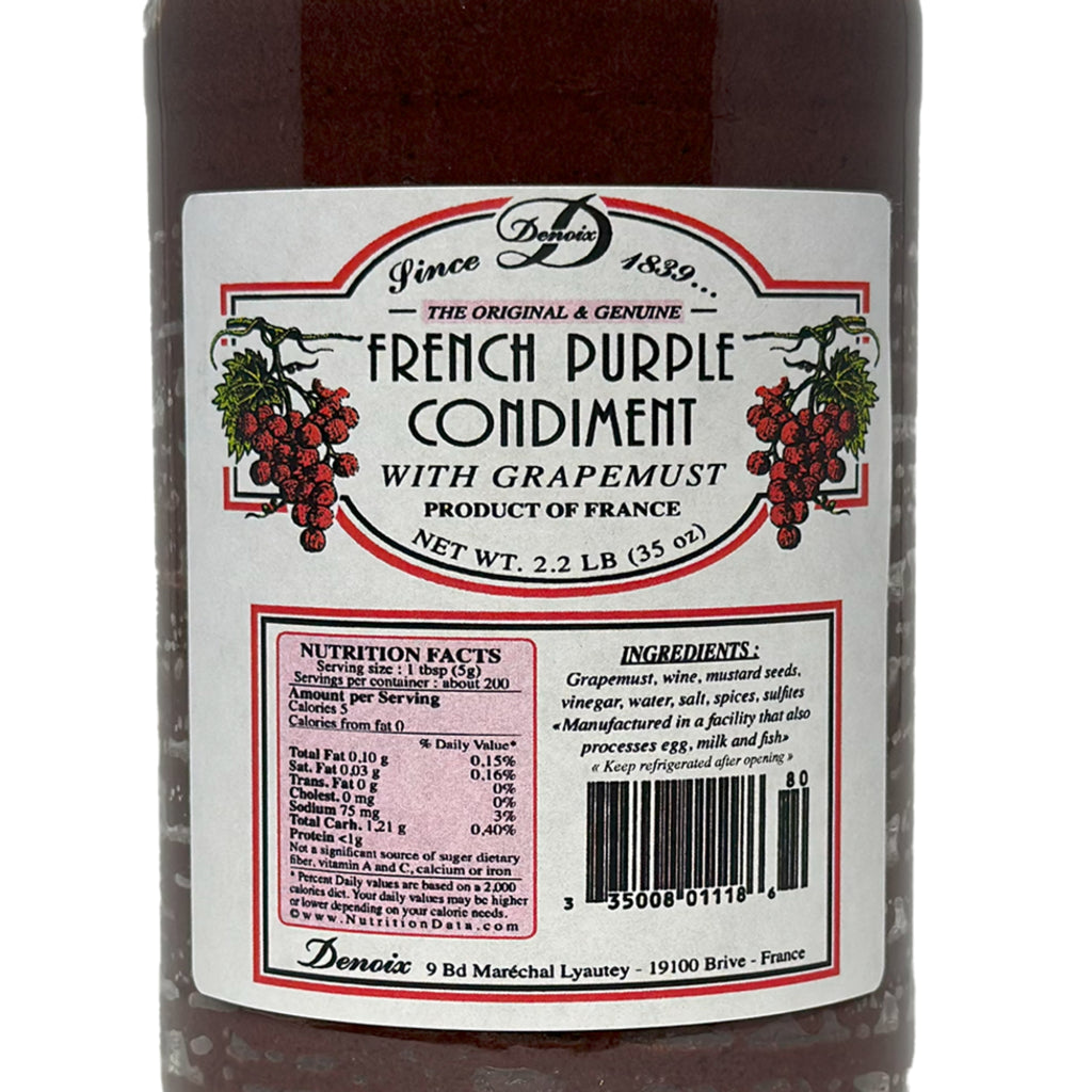 French Purple Condiment with Grapemust