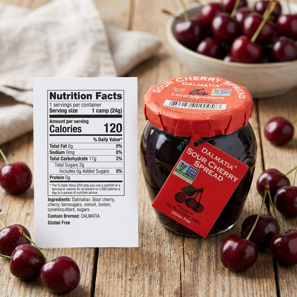 Dalmatia Sour Cherry Spread 8.5oz - Gourmet Croatian Jam | we are
