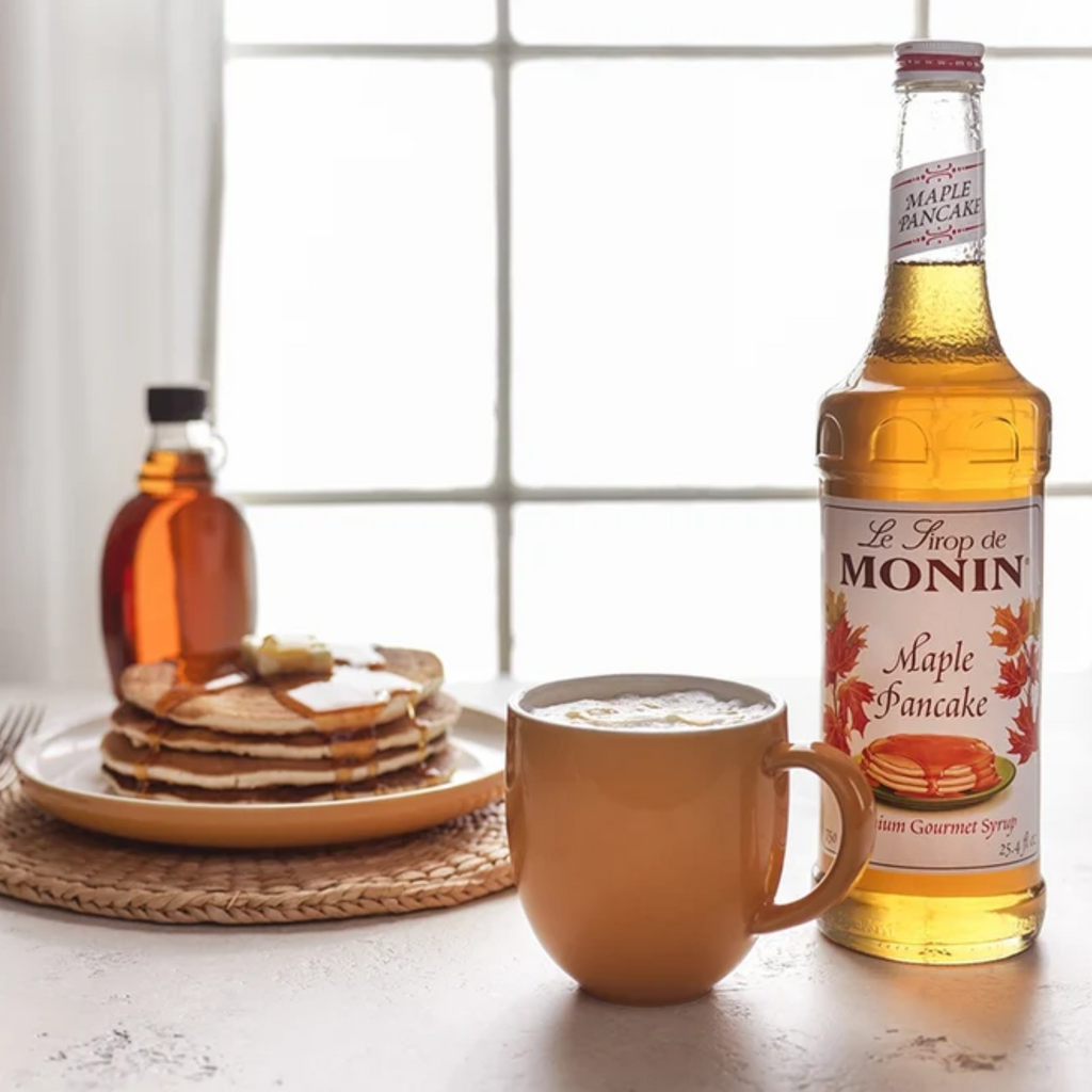 Monin Maple Pancake Syrup Coffee Flavoring Bottle Breakfast Syrup