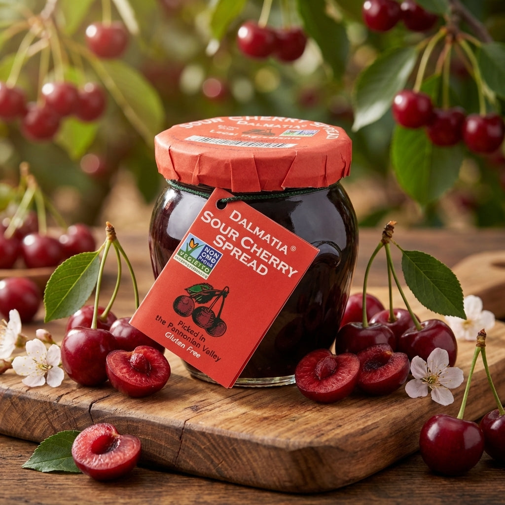 Dalmatia Sour Cherry Spread 8.5oz - Gourmet Croatian Jam | we are